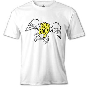 Lord T-Shirt MB-948 Bad Boy Wings Beyaz Erkek T-Shirt