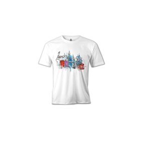 Lord T-Shirt MB-950 Londra Kulübe Beyaz Erkek T-Shirt