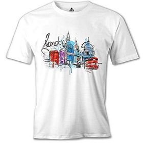 Lord T-Shirt MB-950 Londra Kulübe Beyaz Erkek T-Shirt