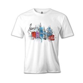 Lord T-Shirt MB-950 Londra Kulübe Beyaz Erkek T-Shirt