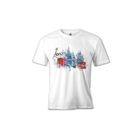 Lord T-Shirt MB-950 Londra Kulübe Beyaz Erkek T-Shirt