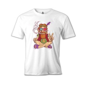 Lord T-Shirt MB-957 Hippi Furry Beyaz Erkek T-Shirt