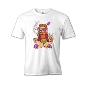 Lord T-Shirt MB-957 Hippi Furry Beyaz Erkek T-Shirt