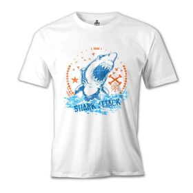 Lord T-Shirt MB-961 Shark Attack Beyaz Erkek T-Shirt