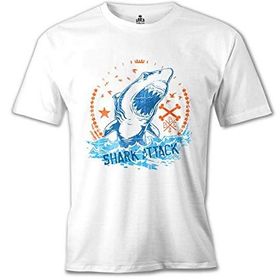 Lord T-Shirt MB-961 Shark Attack Beyaz Erkek T-Shirt