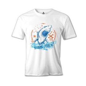 Lord T-Shirt MB-961 Shark Attack Beyaz Erkek T-Shirt