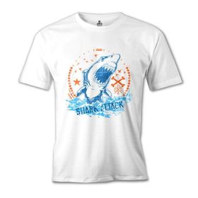 Lord T-Shirt MB-961 Shark Attack Beyaz Erkek T-Shirt
