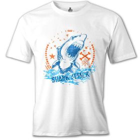Lord T-Shirt MB-961 Shark Attack Beyaz Erkek T-Shirt