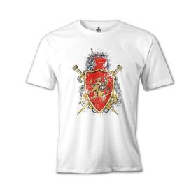 Lord T-Shirt MB-967 Dragon Shield Beyaz Erkek T-Shirt