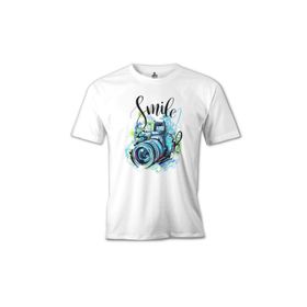 Lord T-Shirt MB-979 Kamera Fotoğraf Beyaz Erkek T-Shirt