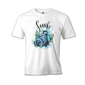 Lord T-Shirt MB-979 Kamera Fotoğraf Beyaz Erkek T-Shirt
