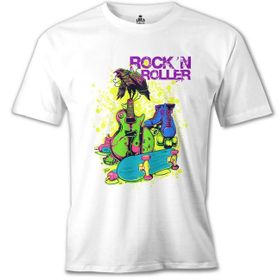 Lord T-Shirt MB-992 Rock'n Roller Beyaz Erkek T-Shirt