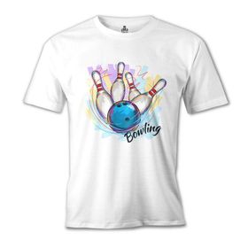 Lord T-Shirt MB-994 Bowling Atış Beyaz Erkek T-Shirt