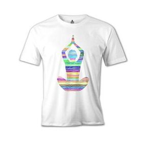 Lord T-Shirt MB-995 Yoga Lines Beyaz Erkek T-Shirt