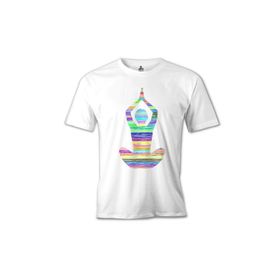 Lord T-Shirt MB-995 Yoga Lines Beyaz Erkek T-Shirt