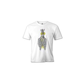 Lord T-Shirt MB-996 Zebra Potikare Beyaz Erkek T-Shirt