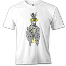 Lord T-Shirt MB-996 Zebra Potikare Beyaz Erkek T-Shirt