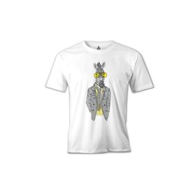 Lord T-Shirt MB-996 Zebra Potikare Beyaz Erkek T-Shirt