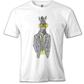 Lord T-Shirt MB-996 Zebra Potikare Beyaz Erkek T-Shirt