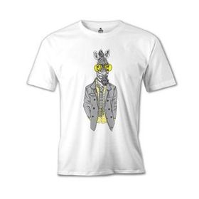 Lord T-Shirt MB-996 Zebra Potikare Beyaz Erkek T-Shirt