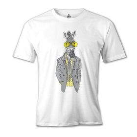Lord T-Shirt MB-996 Zebra Potikare Beyaz Erkek T-Shirt