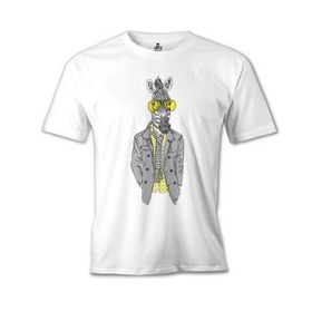 Lord T-Shirt MB-996 Zebra Potikare Beyaz Erkek T-Shirt