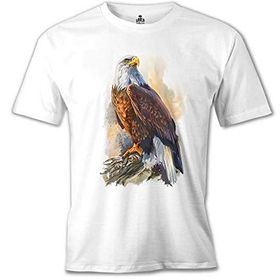 Lord T-Shirt MB-998 Kartal Landing Beyaz Erkek T-Shirt