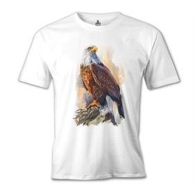 Lord T-Shirt MB-998 Kartal Landing Beyaz Erkek T-Shirt