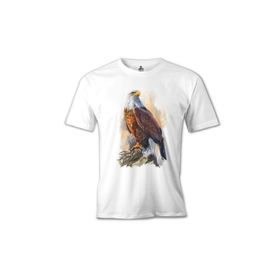 Lord T-Shirt MB-998 Kartal Landing Beyaz Erkek T-Shirt