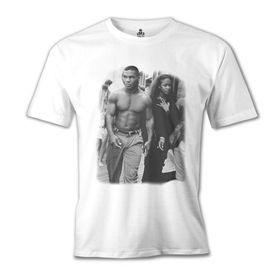 Lord T-Shirt Mike Tyson And Naomi Beyaz Erkek T-Shirt
