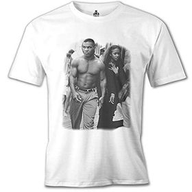 Lord T-Shirt Mike Tyson And Naomi Beyaz Erkek T-Shirt