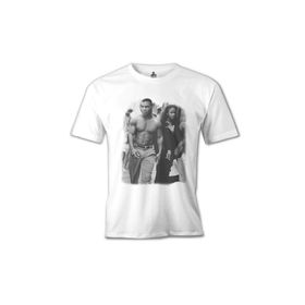 Lord T-Shirt Mike Tyson And Naomi Beyaz Erkek T-Shirt