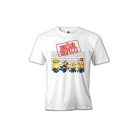 Lord T-Shirt Minions - The Unusual Suspects Beyaz Erkek T-shirt