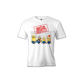 Lord T-Shirt Minions - The Unusual Suspects Beyaz Erkek T-shirt
