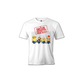 Lord T-Shirt Minions - The Unusual Suspects Beyaz Erkek T-shirt
