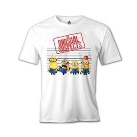 Lord T-Shirt Minions - The Unusual Suspects Beyaz Erkek T-shirt