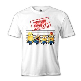 Lord T-Shirt Minions - The Unusual Suspects Beyaz Erkek T-shirt