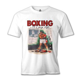 Lord T-Shirt Muhammad Ali - My Life Beyaz Erkek T-shirt