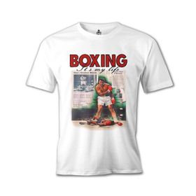 Lord T-Shirt Muhammad Ali - My Life Beyaz Erkek T-shirt