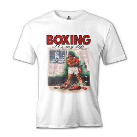 Lord T-Shirt Muhammad Ali - My Life Beyaz Erkek T-shirt