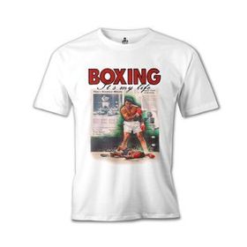 Lord T-Shirt Muhammad Ali - My Life Beyaz Erkek T-shirt