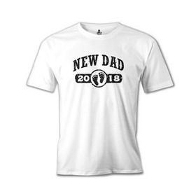 Lord T-Shirt New Dad - 2018 Beyaz Erkek T-shirt