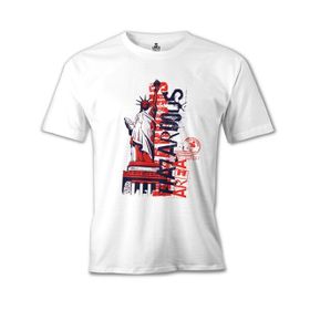 Lord T-Shirt New York Liberty Area Beyaz Erkek T-Shirt