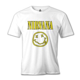 Lord T-Shirt Nirvana - Logo 2 Beyaz Erkek T-shirt