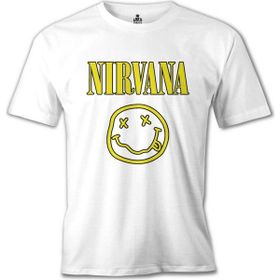 Lord T-Shirt Nirvana - Logo 2 Beyaz Erkek T-shirt
