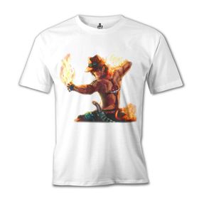 Lord T-Shirt One Piece - Flame Beyaz Erkek T-shirt