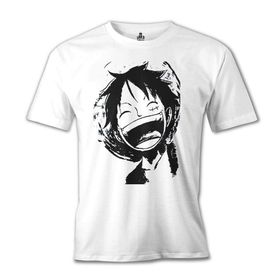 Lord T-Shirt One Piece - Luffy Laugh Beyaz Erkek T-shirt