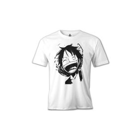 Lord T-Shirt One Piece - Luffy Laugh Beyaz Erkek T-shirt