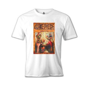 Lord T-Shirt One Piece Smile Beyaz Erkek T-Shirt