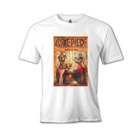 Lord T-Shirt One Piece Smile Beyaz Erkek T-Shirt